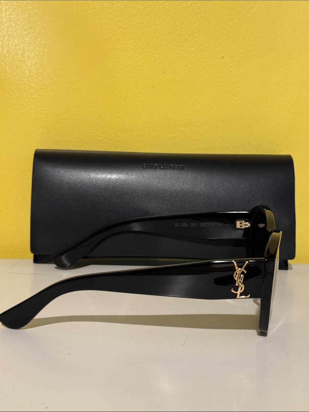 New Saint Lauren black 56mm sunglasses. - Picture 2 of 4